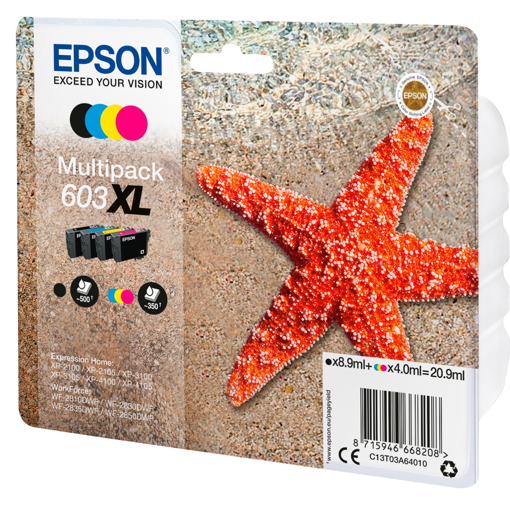 Epson Tinte Multipack 603XL (C13T03A64010)