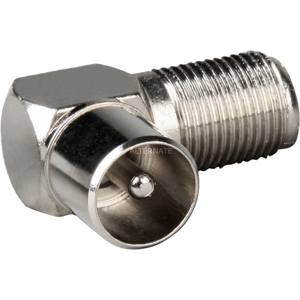 Image of Alternate - Adapter Koaxial Stecker > F-Buchse 90° online einkaufen bei Alternate