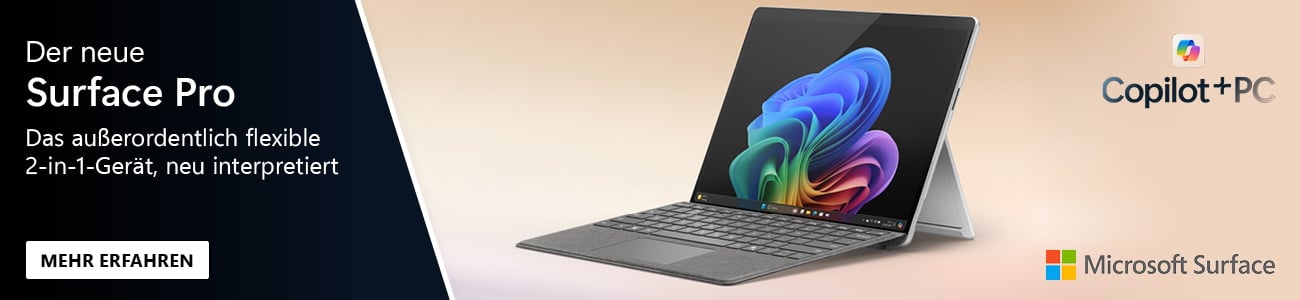 Microsoft Surface Pro Landingpage